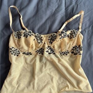 SHEIN Beige Satin Camisole